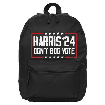 DonT Boo Vote Retro Kamala Harris Ghost Halloween 16 in Basic Backpack