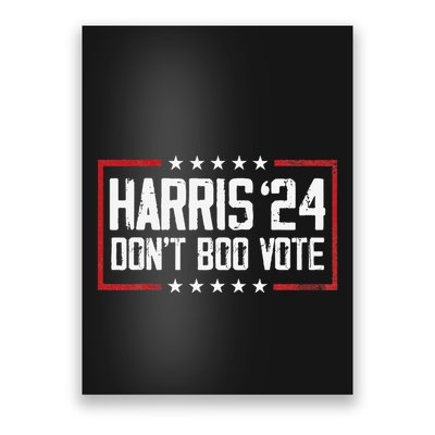 DonT Boo Vote Retro Kamala Harris Ghost Halloween Poster