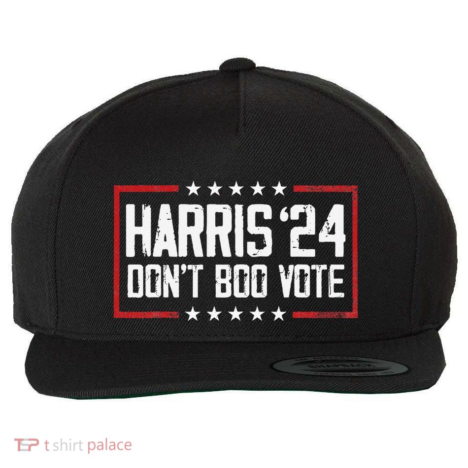 DonT Boo Vote Retro Kamala Harris Ghost Halloween Wool Snapback Cap