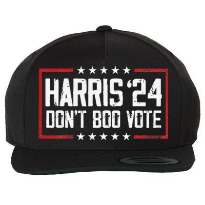 DonT Boo Vote Retro Kamala Harris Ghost Halloween Wool Snapback Cap