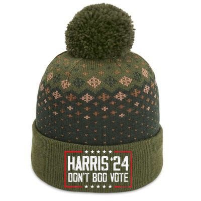 DonT Boo Vote Retro Kamala Harris Ghost Halloween The Baniff Cuffed Pom Beanie