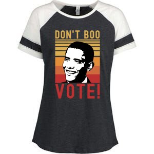 DonT Boo Vote Democratic Obama Speech Gift Enza Ladies Jersey Colorblock Tee