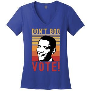 DonT Boo Vote Democratic Obama Speech Gift Women's V-Neck T-Shirt