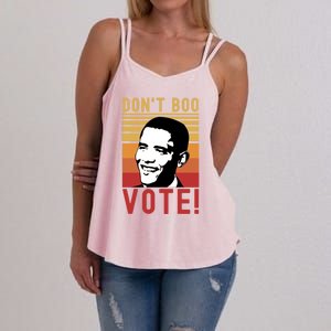 DonT Boo Vote Democratic Obama Speech Gift Women's Strappy Tank