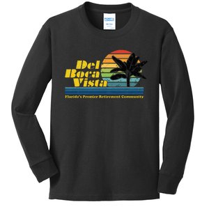 Del Boca Vista Retirement Community Funny Novelty Kids Long Sleeve Shirt