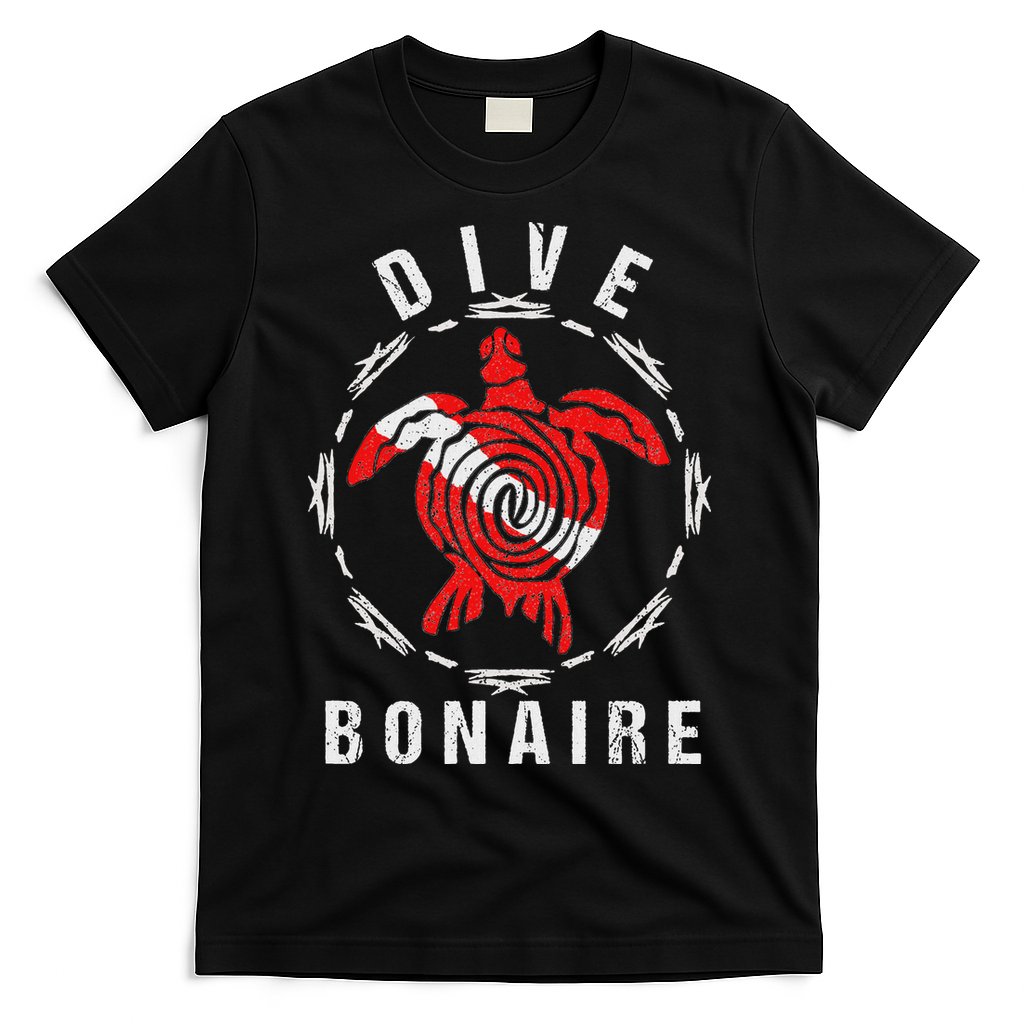 Dive Bonaire Vintage Tribal Turtle Gift T-Shirt