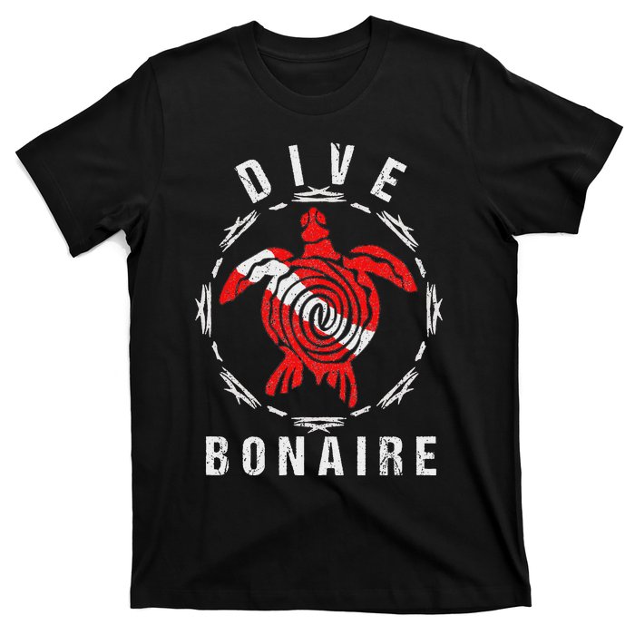 Dive Bonaire Vintage Tribal Turtle Gift T-Shirt