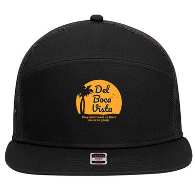 Del Boca Vista Florida We're Going Premium 7 Panel Mesh Trucker Snapback Hat