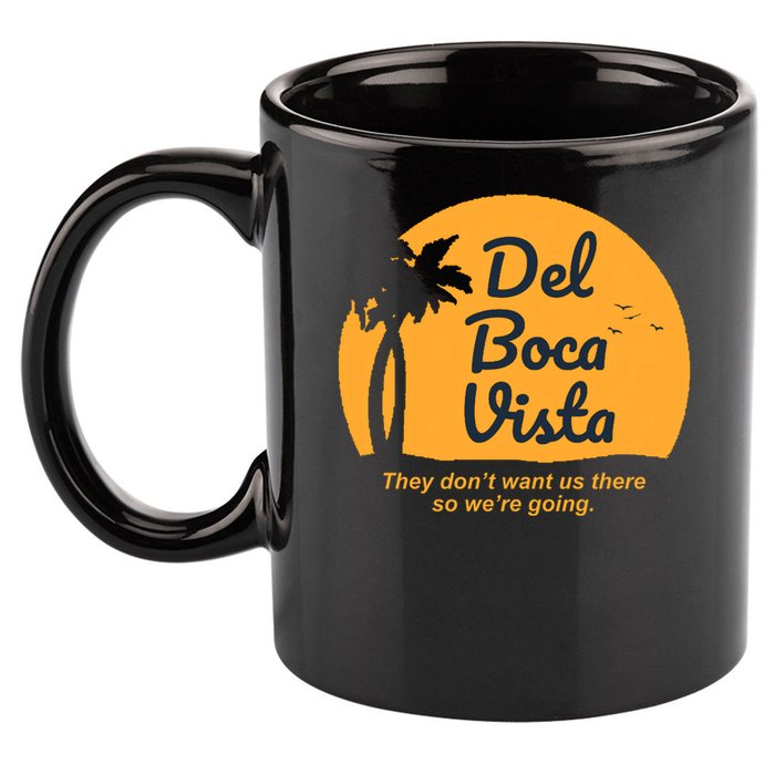 Del Boca Vista Florida We're Going Premium 11oz C Handle Ceramic Mug