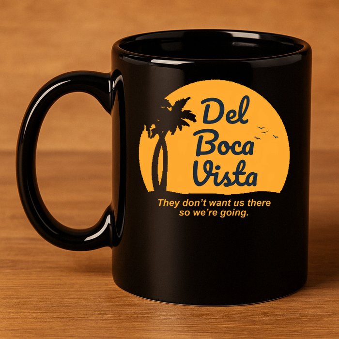Del Boca Vista Florida We're Going Premium 11oz C Handle Ceramic Mug
