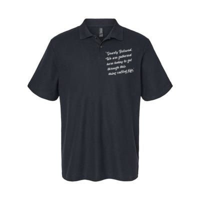 Dearly Beloved We Are Gathered Here Today Get Through Life Softstyle Adult Sport Polo