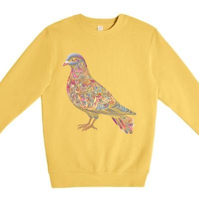 Dove Bird Watching Birder Birdwatching Nature Lover Gift Premium Crewneck Sweatshirt