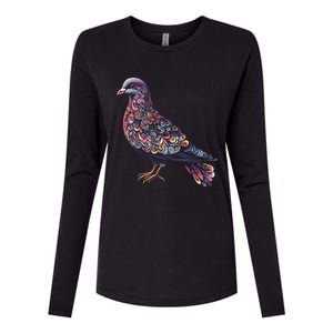 Dove Bird Watching Birder Birdwatching Nature Lover Gift Womens Cotton Relaxed Long Sleeve T-Shirt