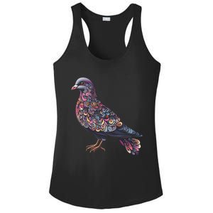 Dove Bird Watching Birder Birdwatching Nature Lover Gift Ladies PosiCharge Competitor Racerback Tank