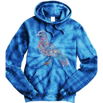 Dove Bird Watching Birder Birdwatching Nature Lover Gift Tie Dye Hoodie