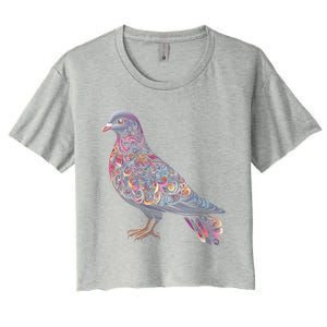 Dove Bird Watching Birder Birdwatching Nature Lover Gift Women's Crop Top Tee