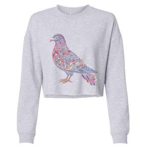 Dove Bird Watching Birder Birdwatching Nature Lover Gift Cropped Pullover Crew