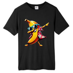 Dabbing Banana Wearing Sunglasses Dab Dance Tall Fusion ChromaSoft Performance T-Shirt