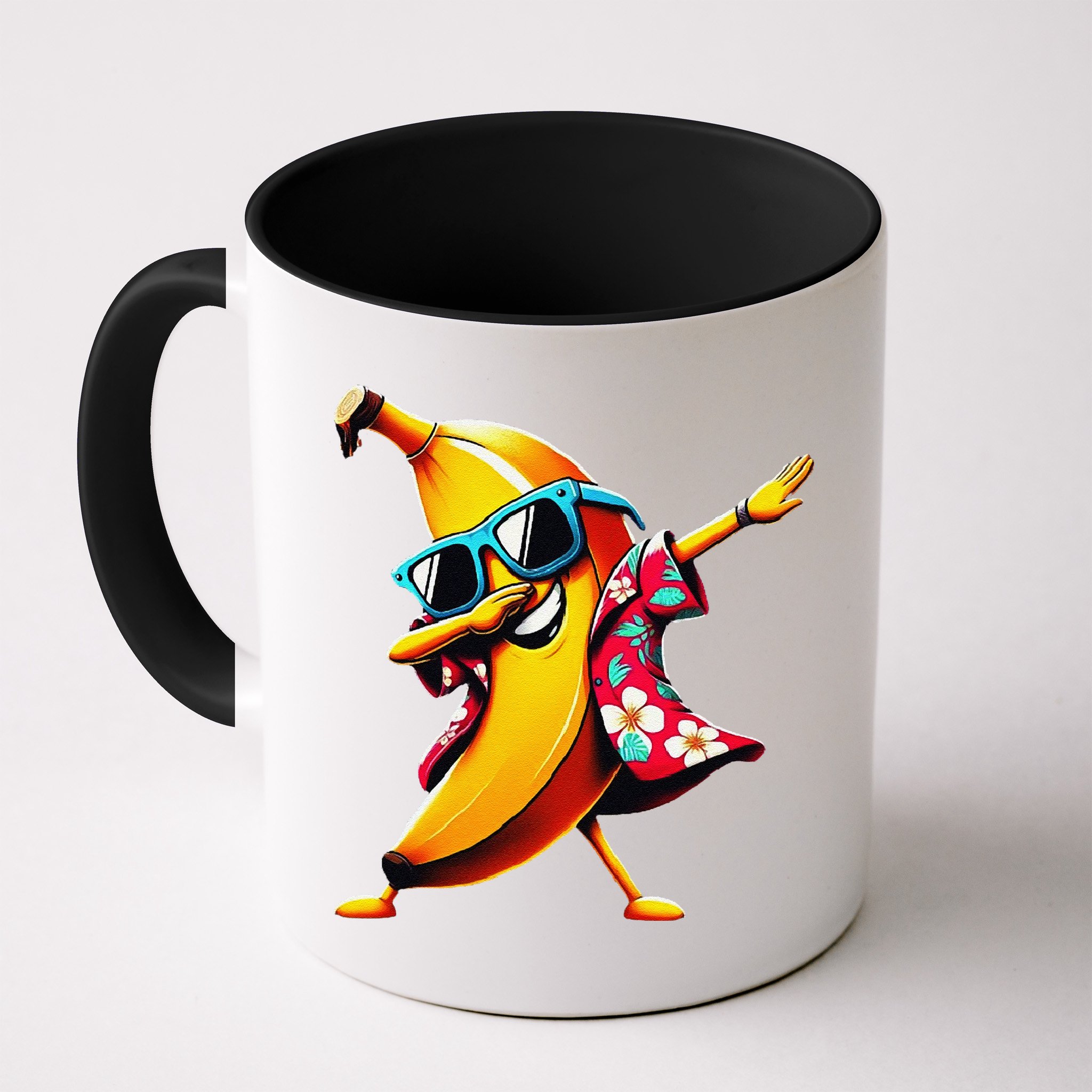 Dabbing Banana Wearing Sunglasses Dab Dance Mug