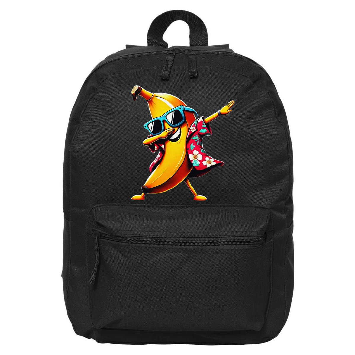 Dabbing Banana Wearing Sunglasses Dab Dance 16 in Basic Backpack