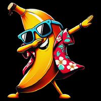 Dabbing Banana Wearing Sunglasses Dab Dance Womens Tank Top