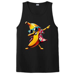 Dabbing Banana Wearing Sunglasses Dab Dance PosiCharge Competitor Tank