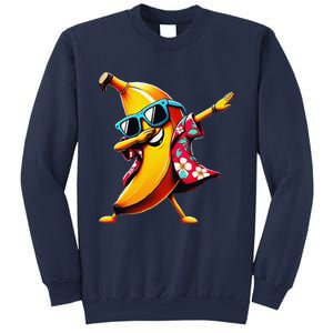 Dabbing Banana Wearing Sunglasses Dab Dance Sweatshirt