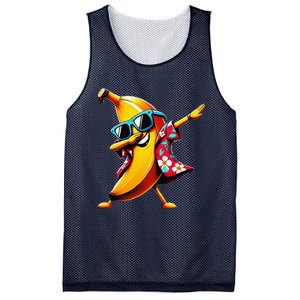 Dabbing Banana Wearing Sunglasses Dab Dance Mesh Reversible Basketball Jersey Tank