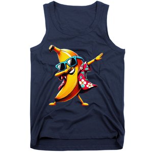 Dabbing Banana Wearing Sunglasses Dab Dance Tank Top