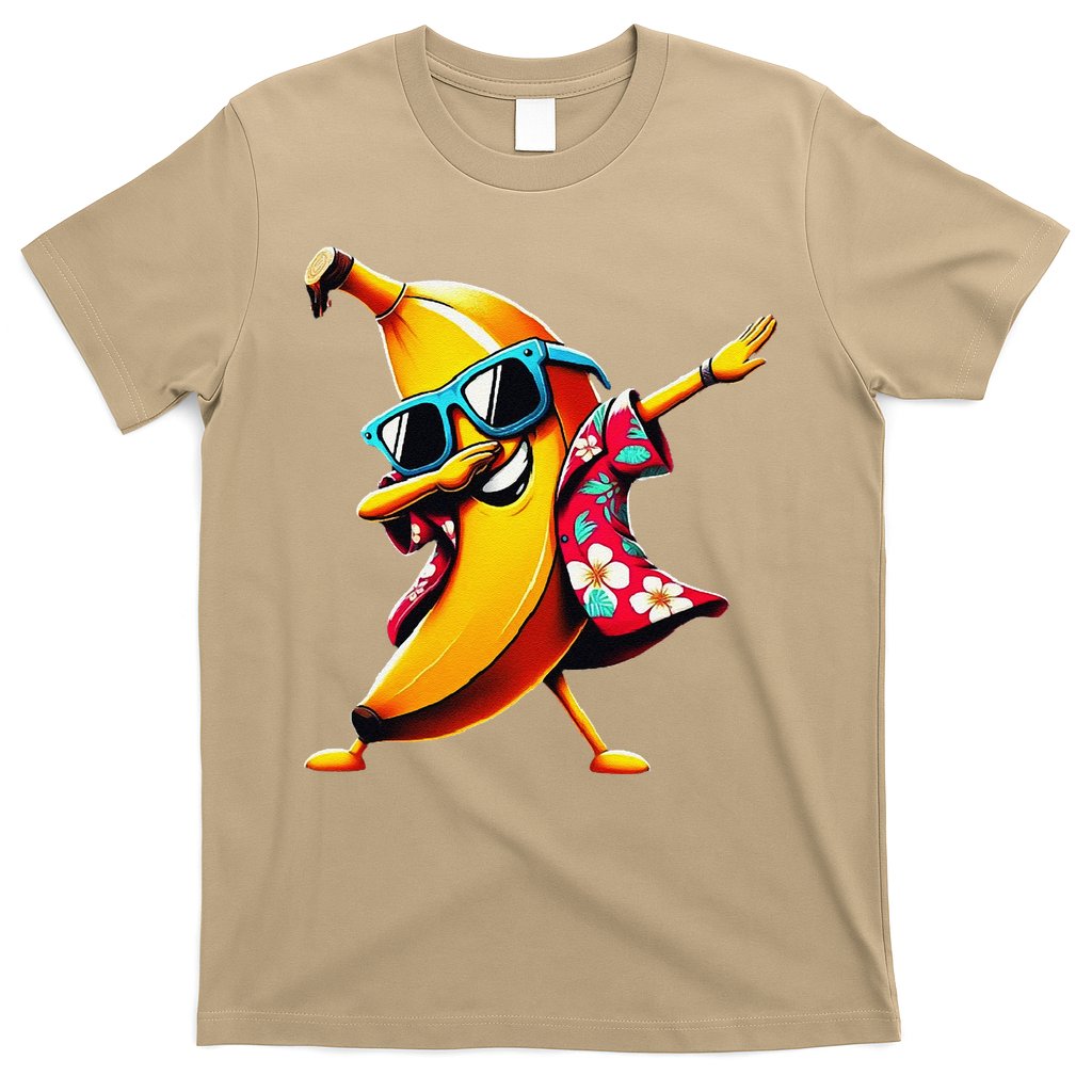 Dabbing Banana Wearing Sunglasses Dab Dance T-Shirt