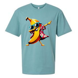 Dabbing Banana Wearing Sunglasses Dab Dance Sueded Cloud Jersey T-Shirt