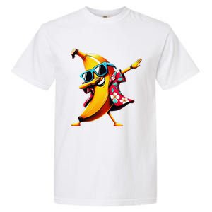 Dabbing Banana Wearing Sunglasses Dab Dance Garment-Dyed Heavyweight T-Shirt