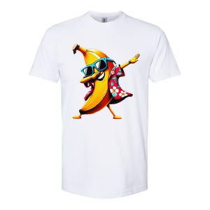 Dabbing Banana Wearing Sunglasses Dab Dance Softstyle CVC T-Shirt