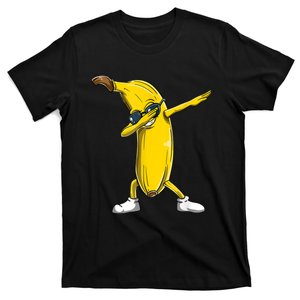 Dabbing Banana Wearing Sunglasses Dab Dance Girl Men Kids T-Shirt