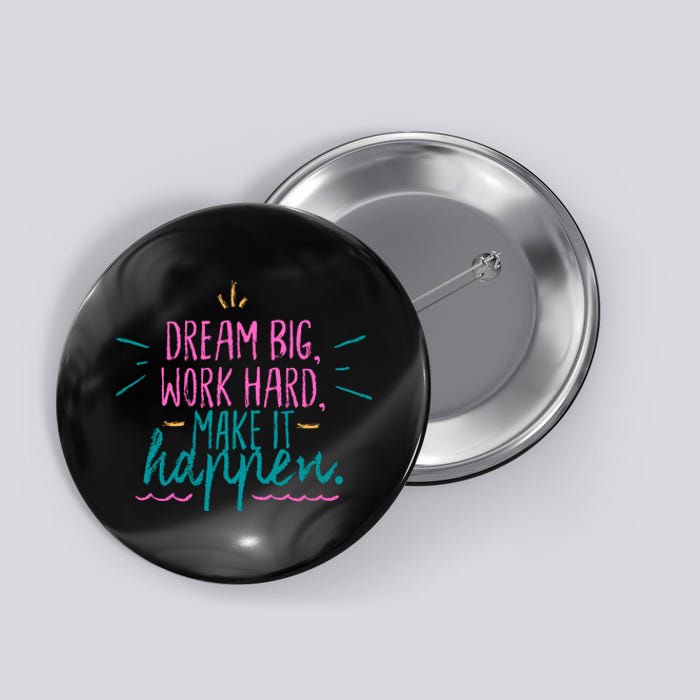 Dream Big Work Hard Make It Happen Quote Button