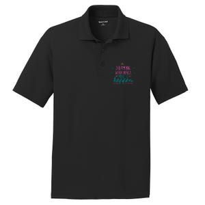 Dream Big Work Hard Make It Happen Quote PosiCharge RacerMesh Polo