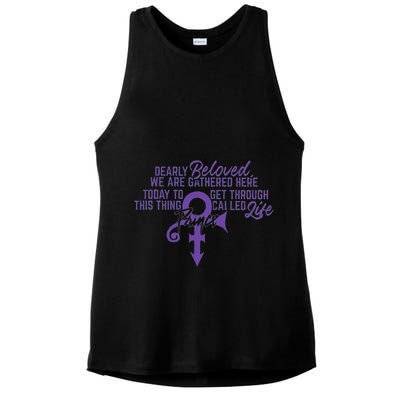 Dearly Beloved We Are Gathered Here Today To Get Through Ladies PosiCharge Tri-Blend Wicking Tank