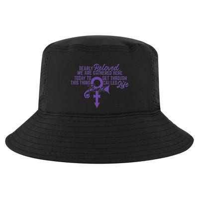 Dearly Beloved We Are Gathered Here Today To Get Through Cool Comfort Performance Bucket Hat