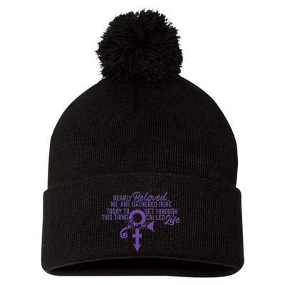 Dearly Beloved We Are Gathered Here Today To Get Through Pom Pom 12in Knit Beanie