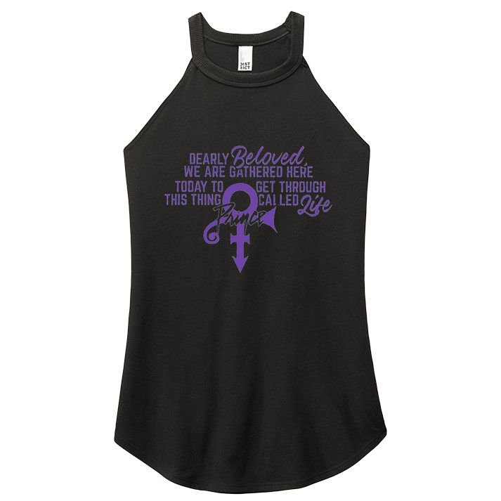 Dearly Beloved We Are Gathered Here Today To Get Through Women's Perfect Tri Rocker Tank