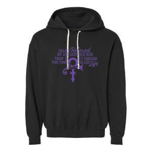 Dearly Beloved We Are Gathered Garment-Dyed Fleece Hoodie