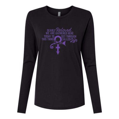 Dearly Beloved We Are Gathered Womens Cotton Relaxed Long Sleeve T-Shirt