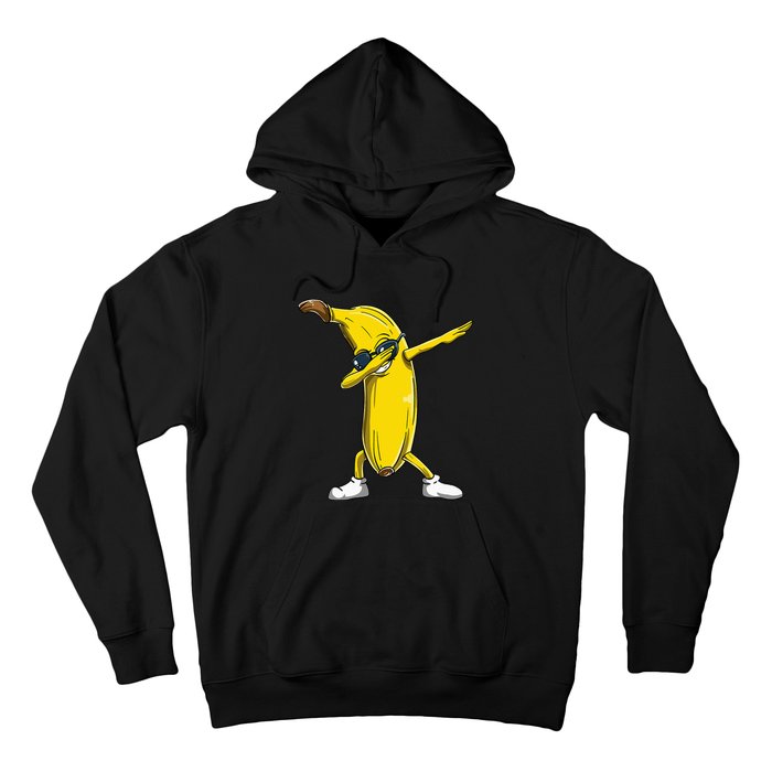 Dabbing Banana Wearing Sunglasses Dab Dance Girl Hoodie