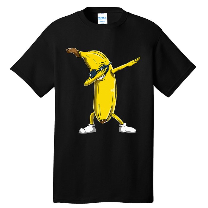 Dabbing Banana Wearing Sunglasses Dab Dance Girl Tall T-Shirt