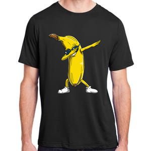 Dabbing Banana Wearing Sunglasses Dab Dance Girl Adult ChromaSoft Performance T-Shirt