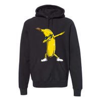 Dabbing Banana Wearing Sunglasses Dab Dance Girl Premium Hoodie