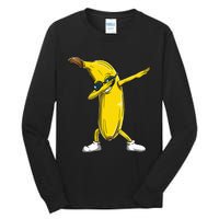 Dabbing Banana Wearing Sunglasses Dab Dance Girl Tall Long Sleeve T-Shirt