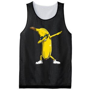 Dabbing Banana Wearing Sunglasses Dab Dance Girl Mesh Reversible Basketball Jersey Tank