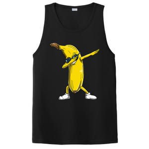 Dabbing Banana Wearing Sunglasses Dab Dance Girl PosiCharge Competitor Tank