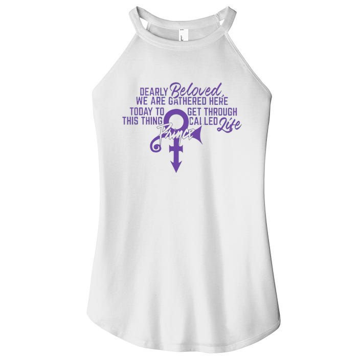 Dearly Beloved We Are Gathered Here Today To Get Through Women's Perfect Tri Rocker Tank